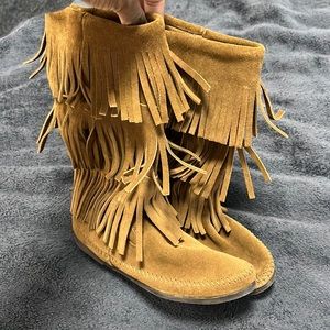 Minnetonka high boots